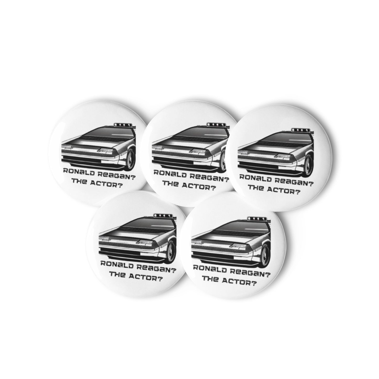 Set of pin buttons